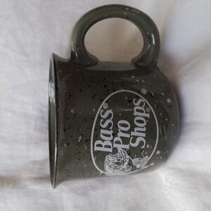 Large Army Green Speckled Bass Pro Shops Logo Mug